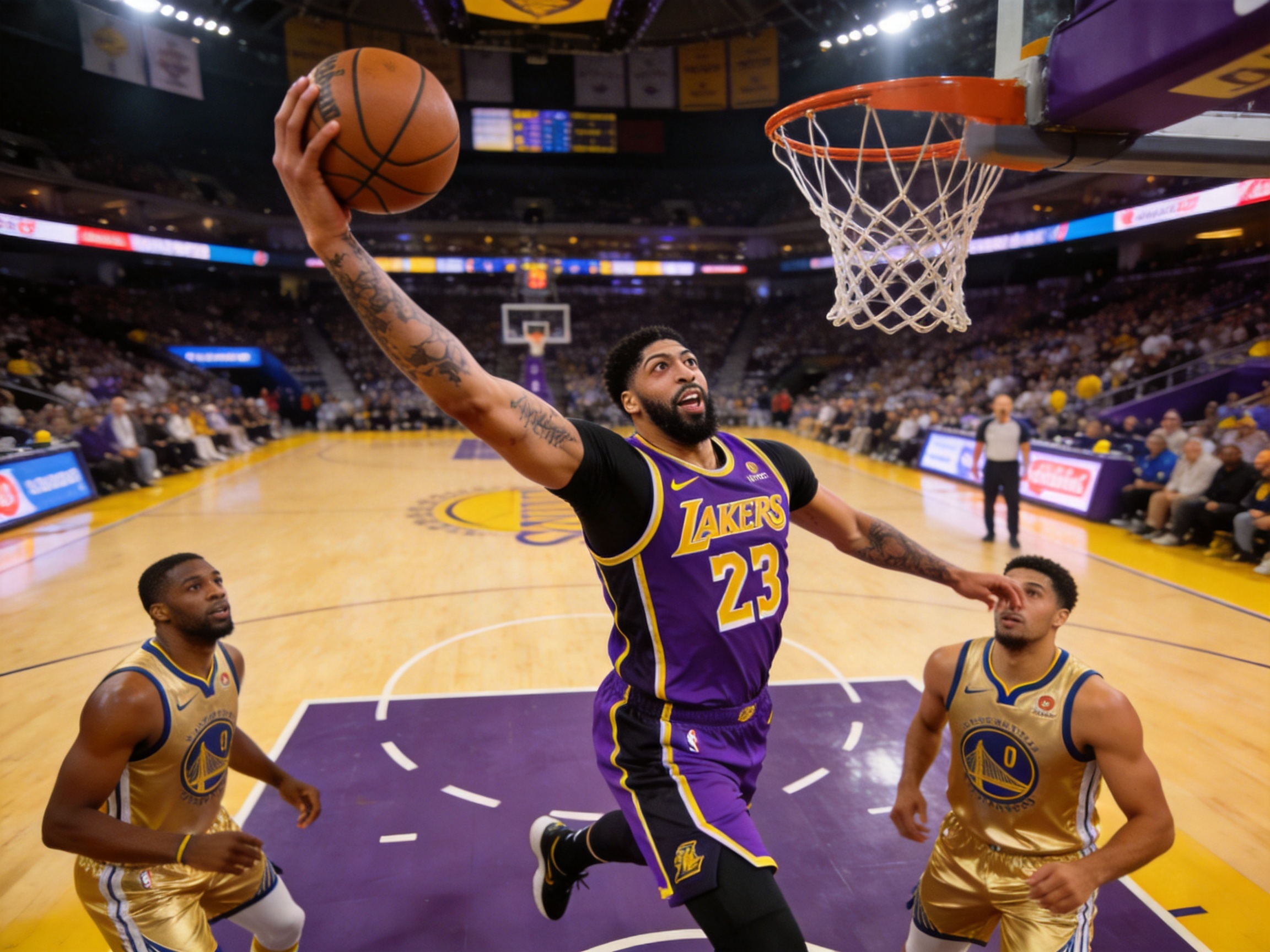 NBA总决赛湖人vs勇士比赛瞬间